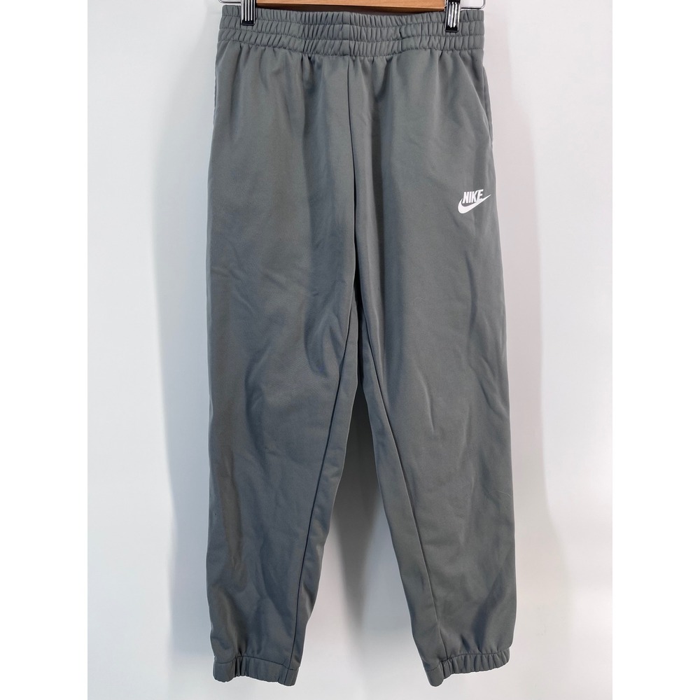 Nike Mens Dri-FIT Training Jogger Pants Grey Elastic Waist Large L Sporty